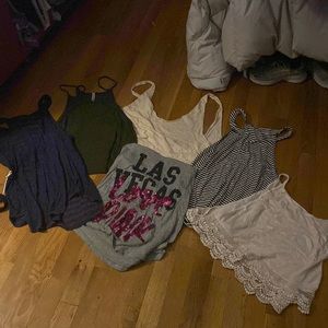 Bundle of name brand loose tanks great condition xs/ small mostly Emma& Sam